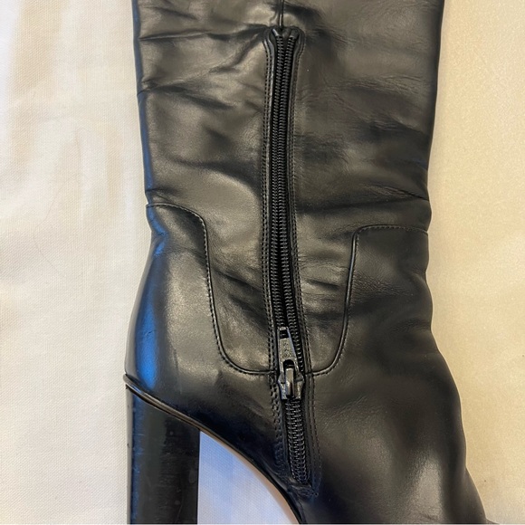 VINCE Dempsey Over the knee Boots with Block Heel, Black, 7.5 - Picture 6 of 13